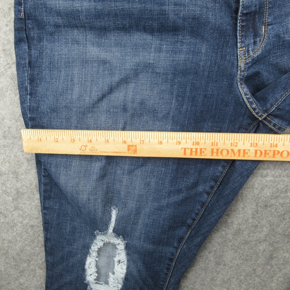 Levi's 711 Skinny Women's Jeans 26W Blue Distressed Stretch Denim - Picture 7 of 16